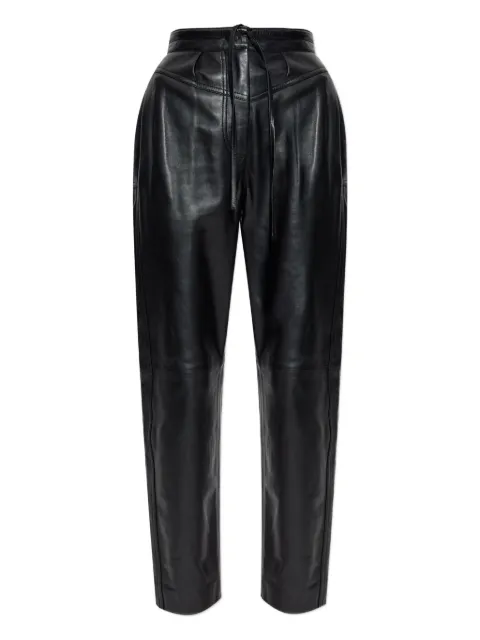 IRO drawstring leather trousers