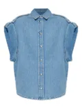 IRO puffed-sleeve denim shirt - Blue
