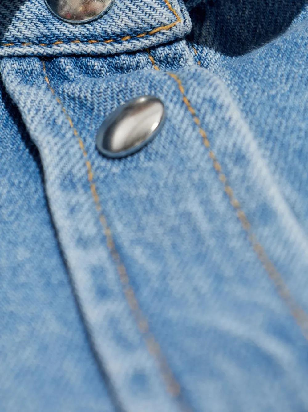IRO puffed-sleeve denim shirt Blauw