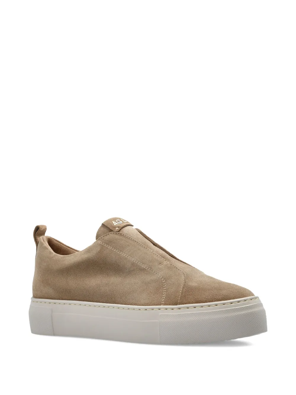 AGL suede slip-on low-top sneakers Neutrals