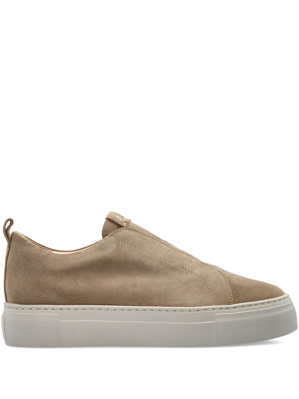 AGL suede slip-on low-top sneakers - ニュートラル AGL suede slip-on low-top sneakers - ニュートラル