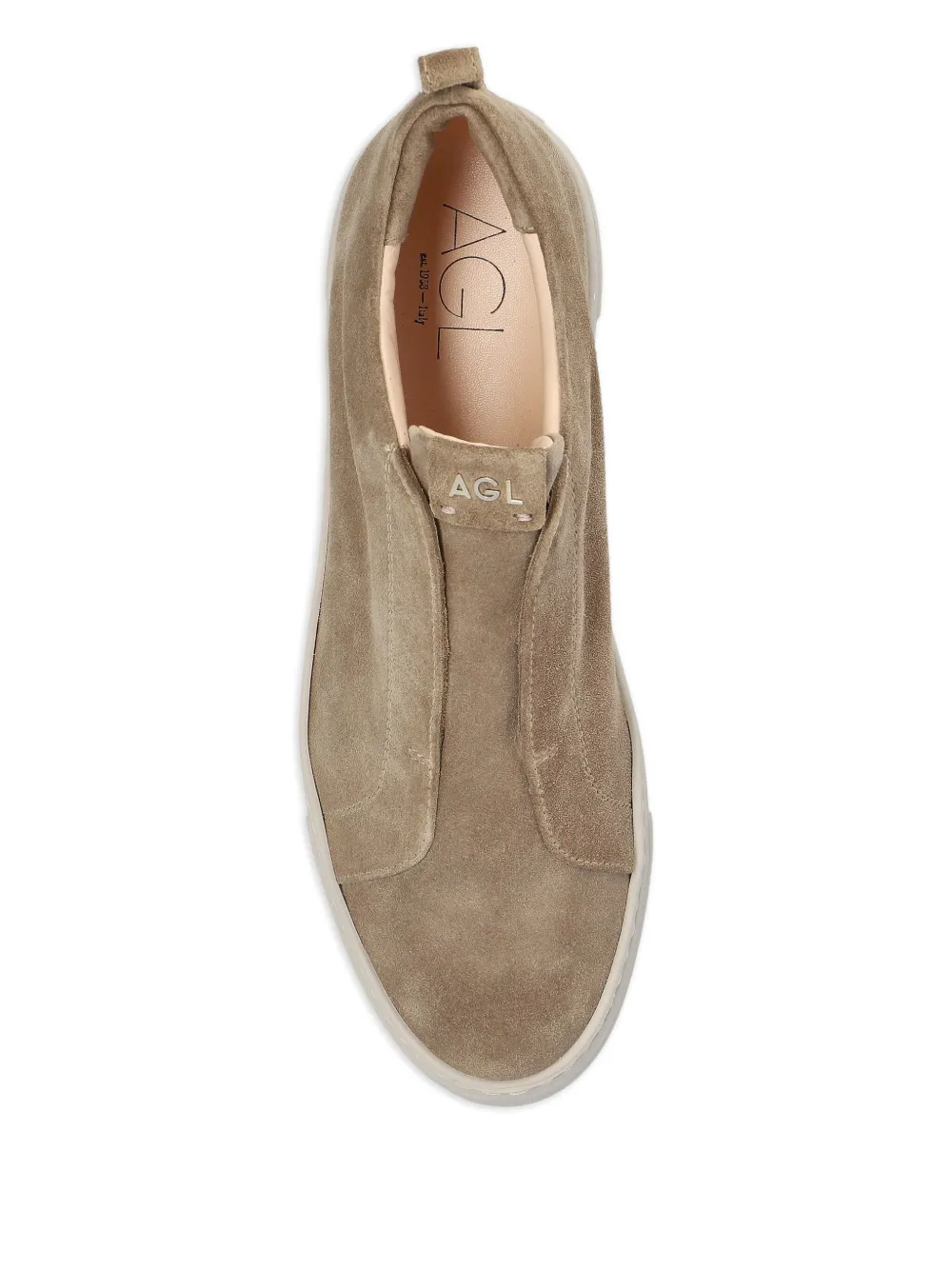 AGL suede slip-on low-top sneakers Neutrals