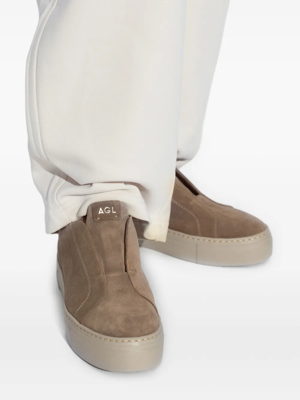 AGL suede slip-on low-top sneakers Neutrals