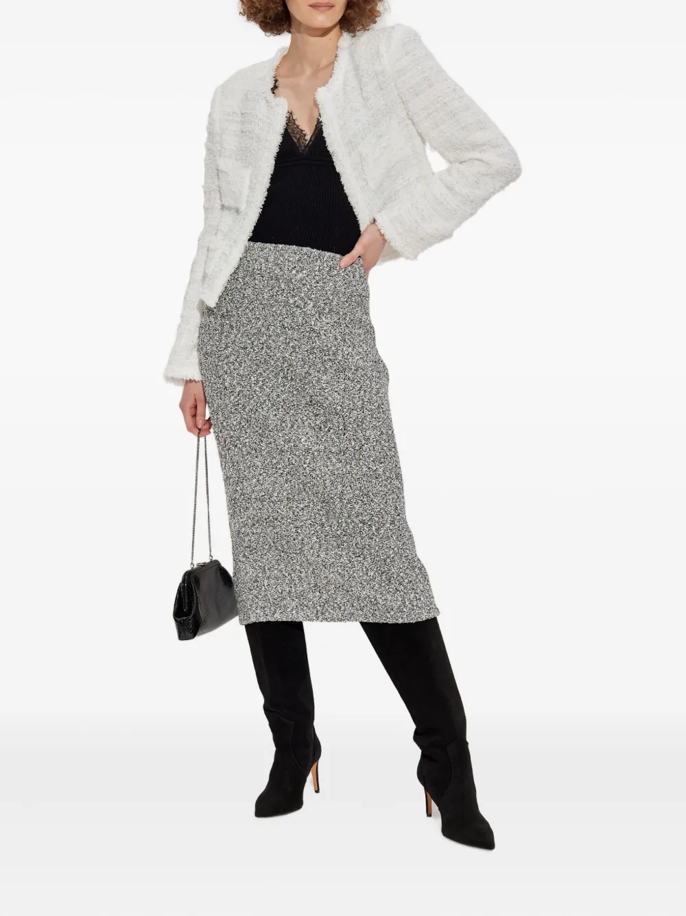 IRO pocket tweed jacket Wit
