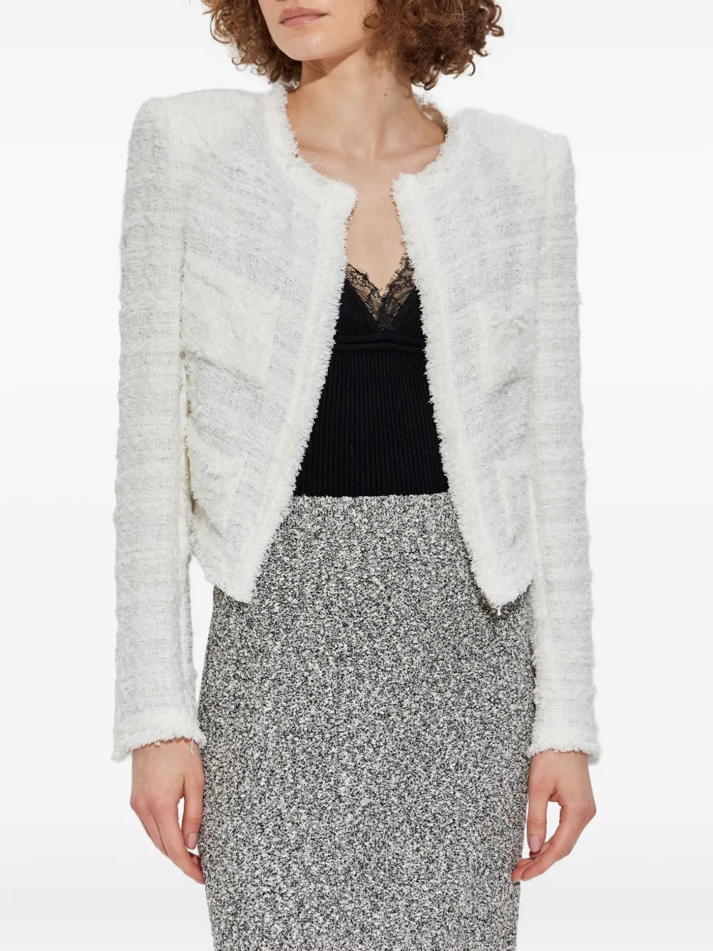 IRO pocket tweed jacket Wit