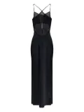 IRO lace-insert midi slip dress - Black