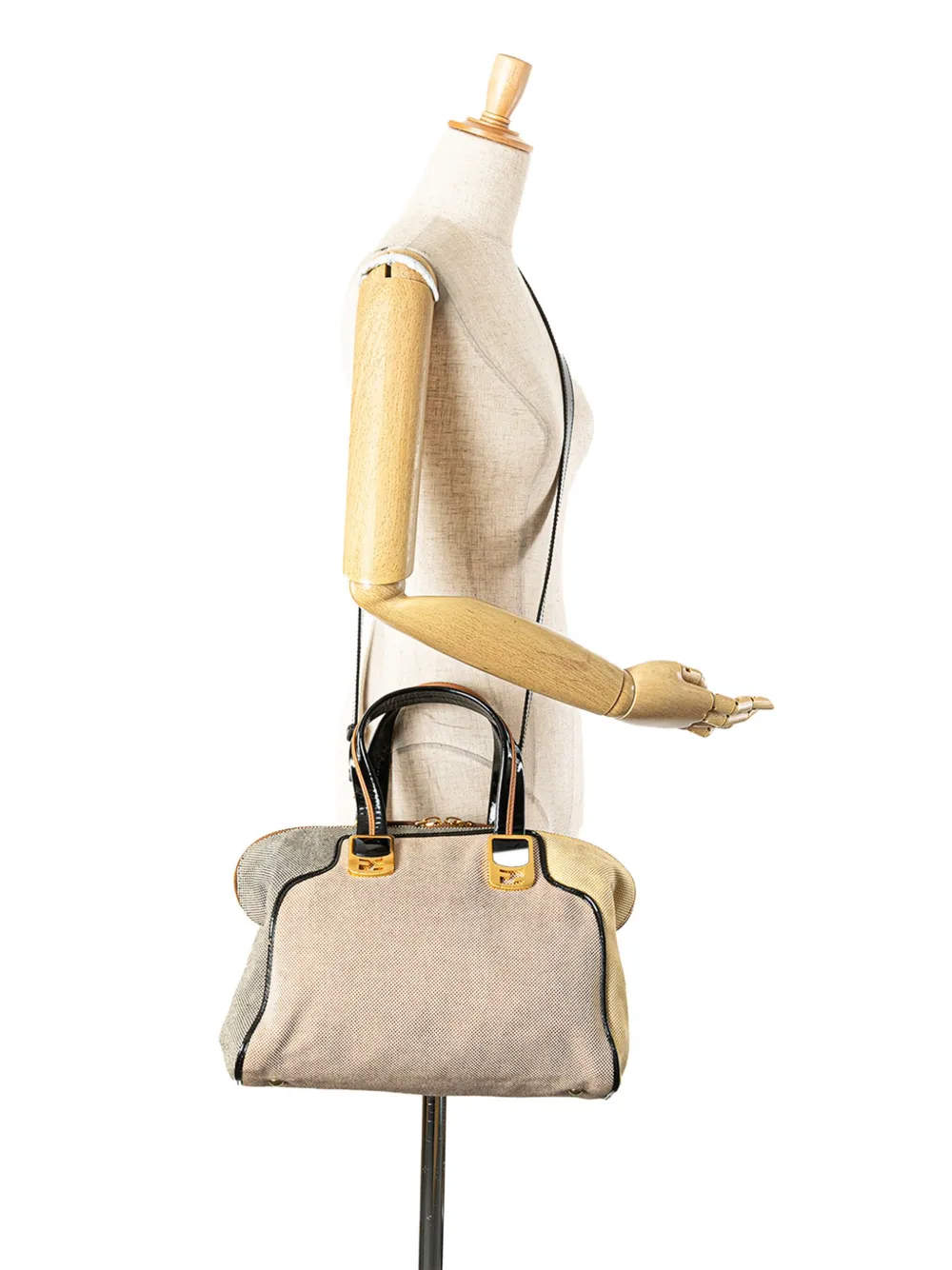 Fendi Pre-Owned 2010-2025 Canvas Colorblock Chameleon satchel | Pre-Owned | Image 2