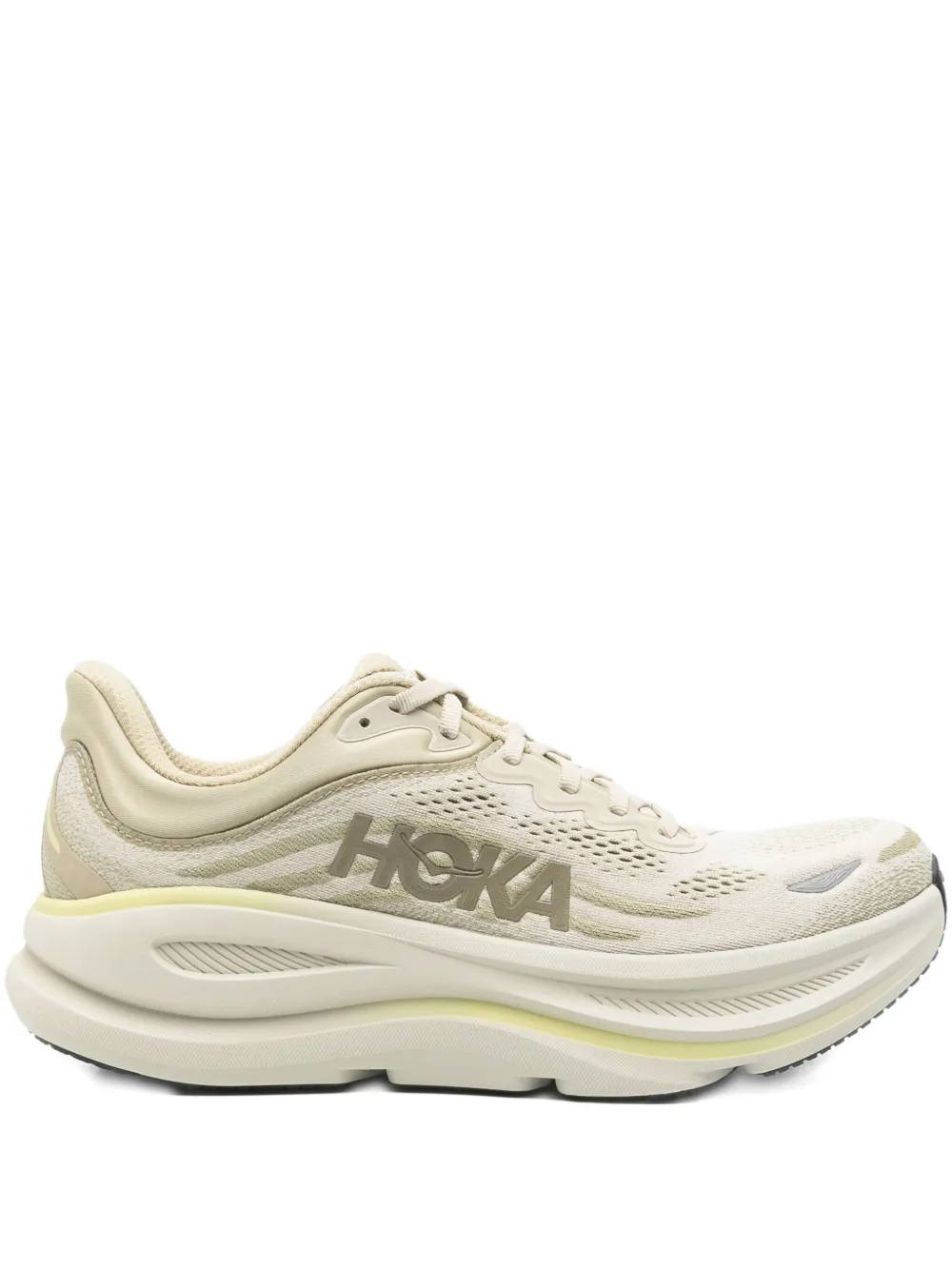 Hoka Rubber Fabric Sneakers In Neutral