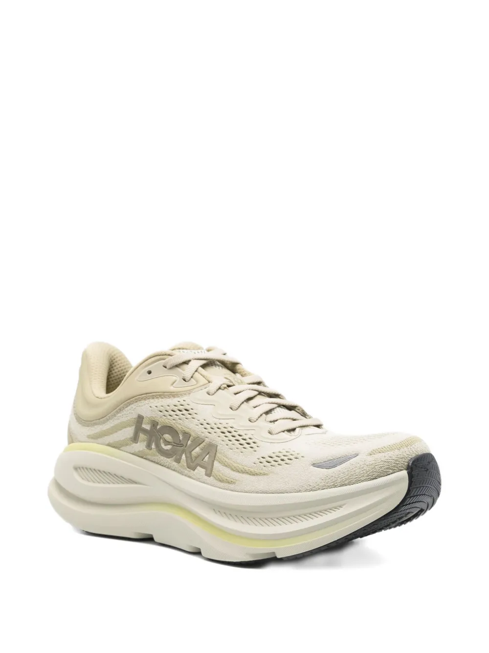 Hoka Rubber Fabric Sneakers In Neutral