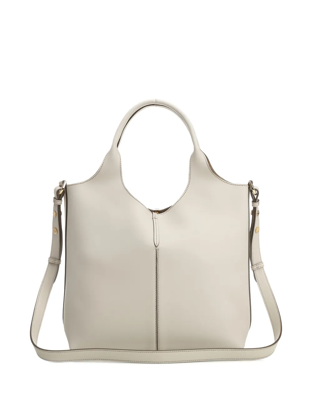 Tod's Top-handle Leather Tote Bag In Neutral