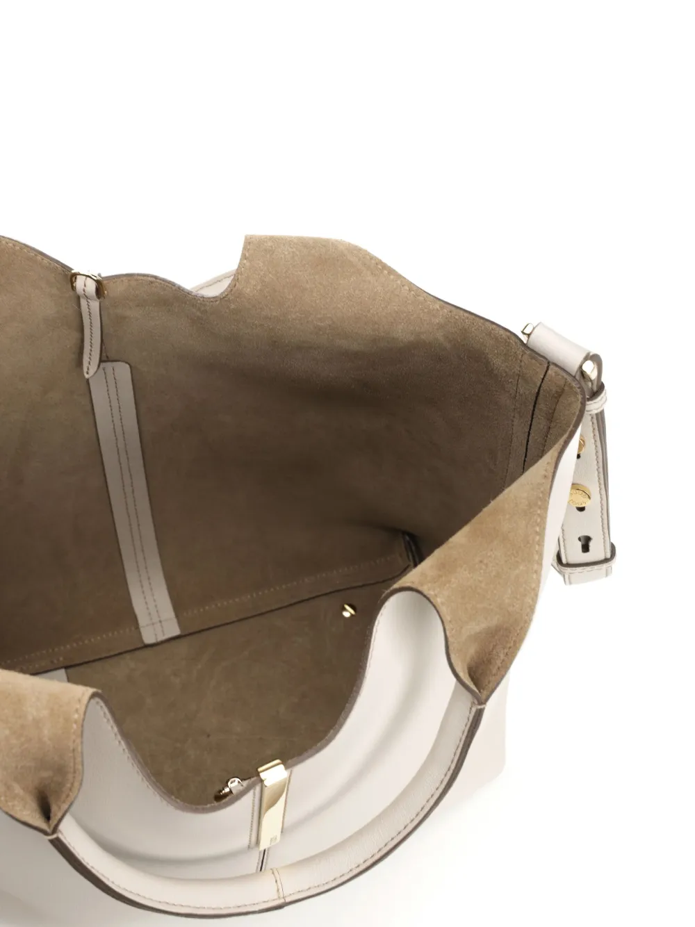 Tod's Top-handle Leather Tote Bag In Neutral