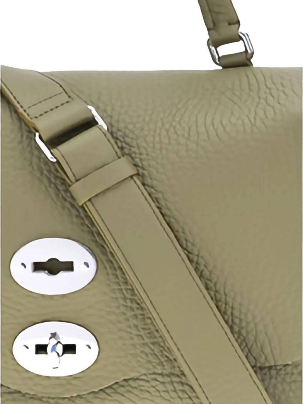 Zanellato Small Postina Stud-embellished Tote Bag In Green