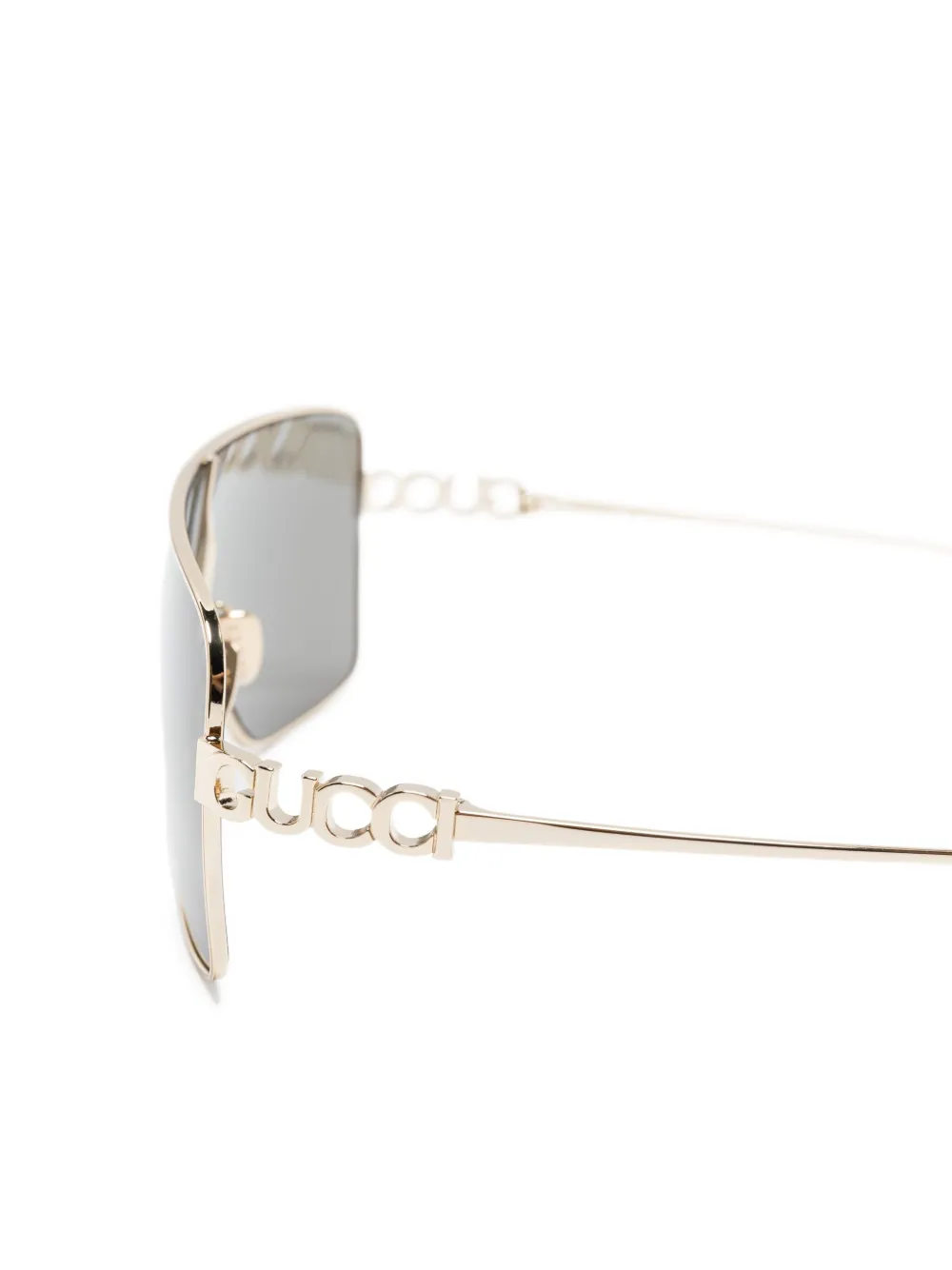 Gucci Eyewear Zonnebril met goudkleurig montuur