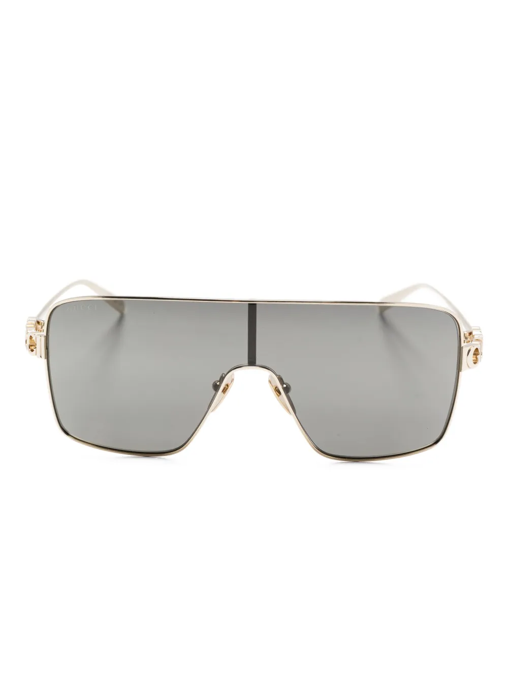 Gucci Eyewear Zonnebril met goudkleurig montuur