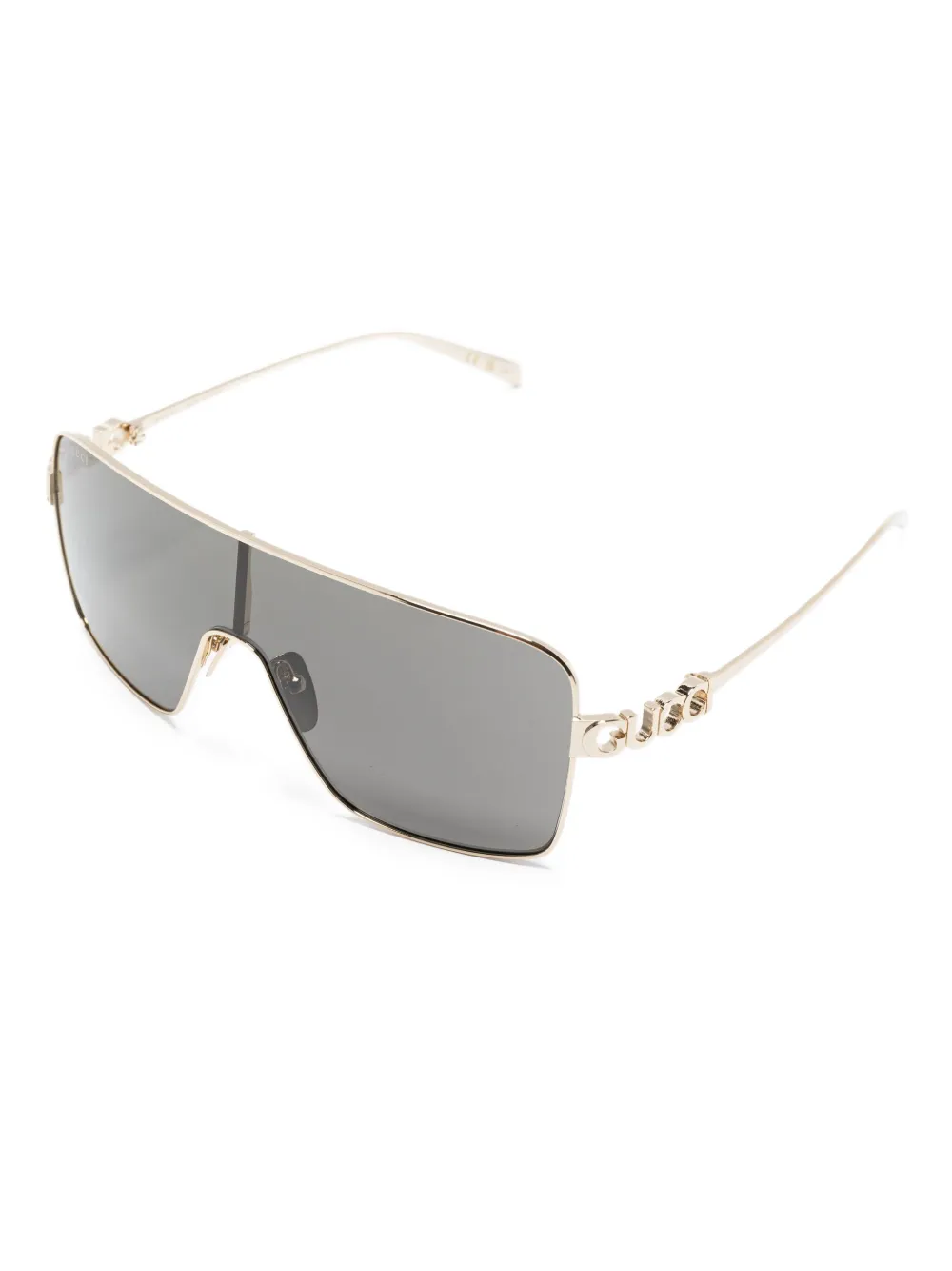 Gucci Eyewear Zonnebril met goudkleurig montuur
