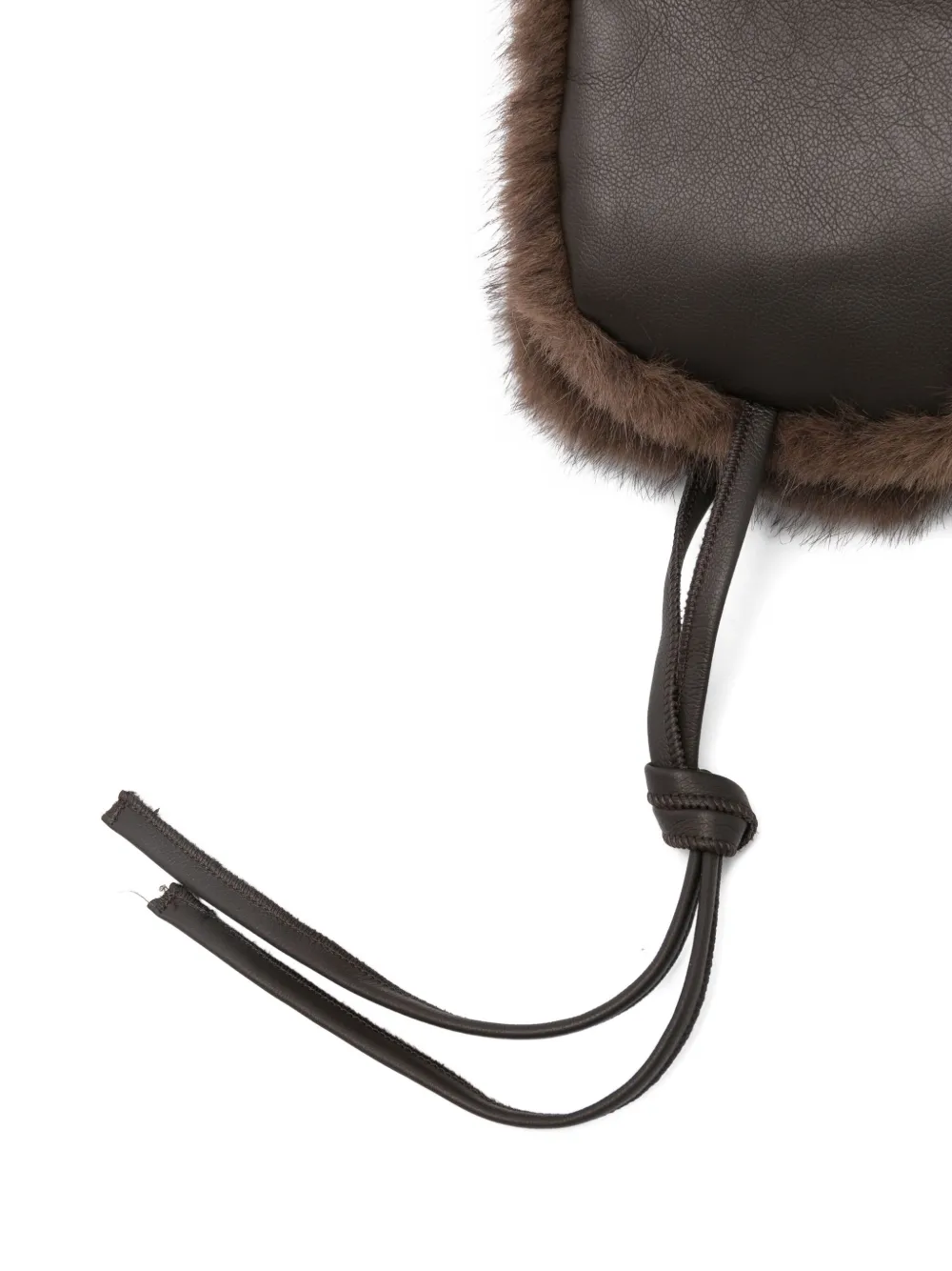 P.a.r.o.s.h Faux Fur-trimmed Beanie In Brown