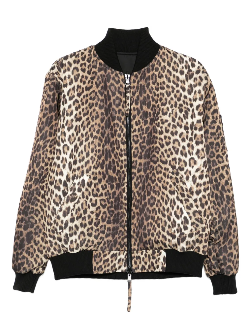 P.A.R.O.S.H. Bomberjack met luipaardprint Bruin