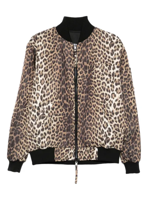 P.A.R.O.S.H. leopard-print bomber jacket
