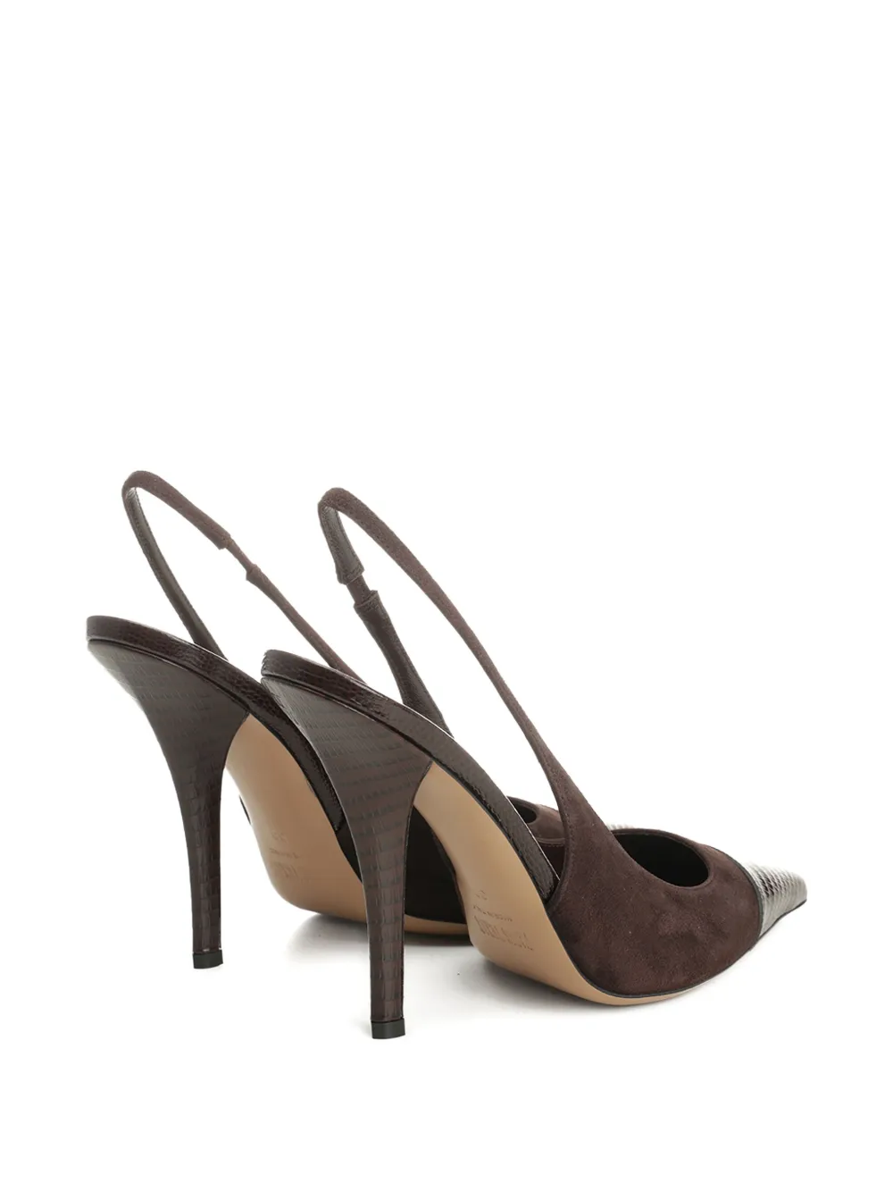 Paris Texas 105mm Lidia slingback pumps Black