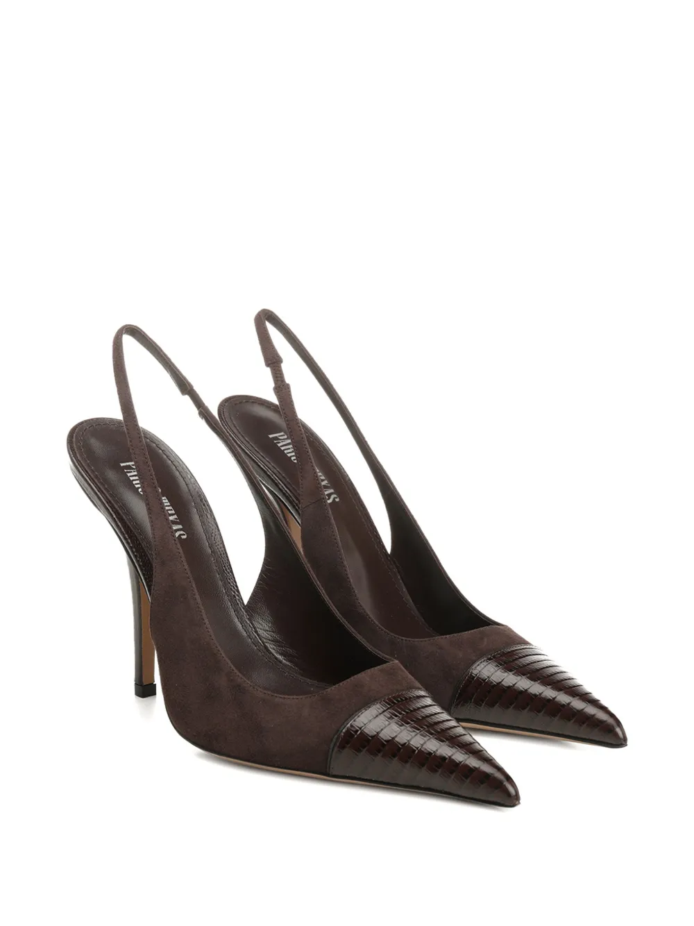 Paris Texas 105mm Lidia slingback pumps Black