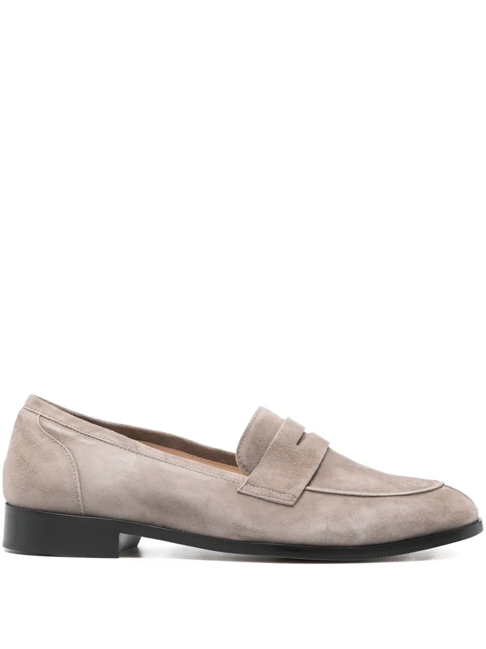 P.A.R.O.S.H. penny-strap suede loafers | Neutrals | Image 1