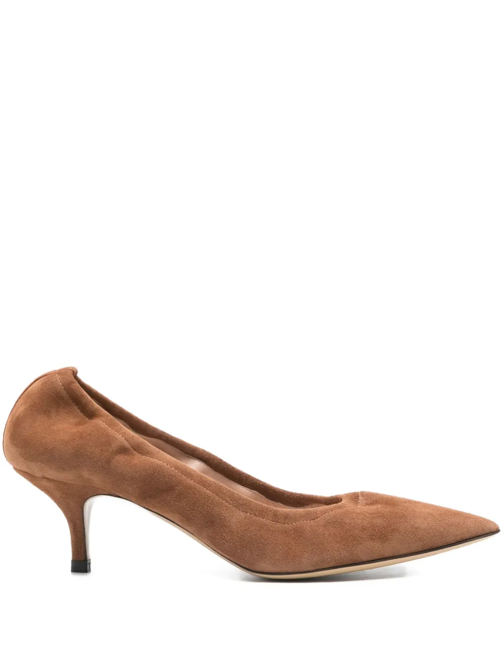 P.A.R.O.S.H. pointed-toe kitten-heel pumps Brown
