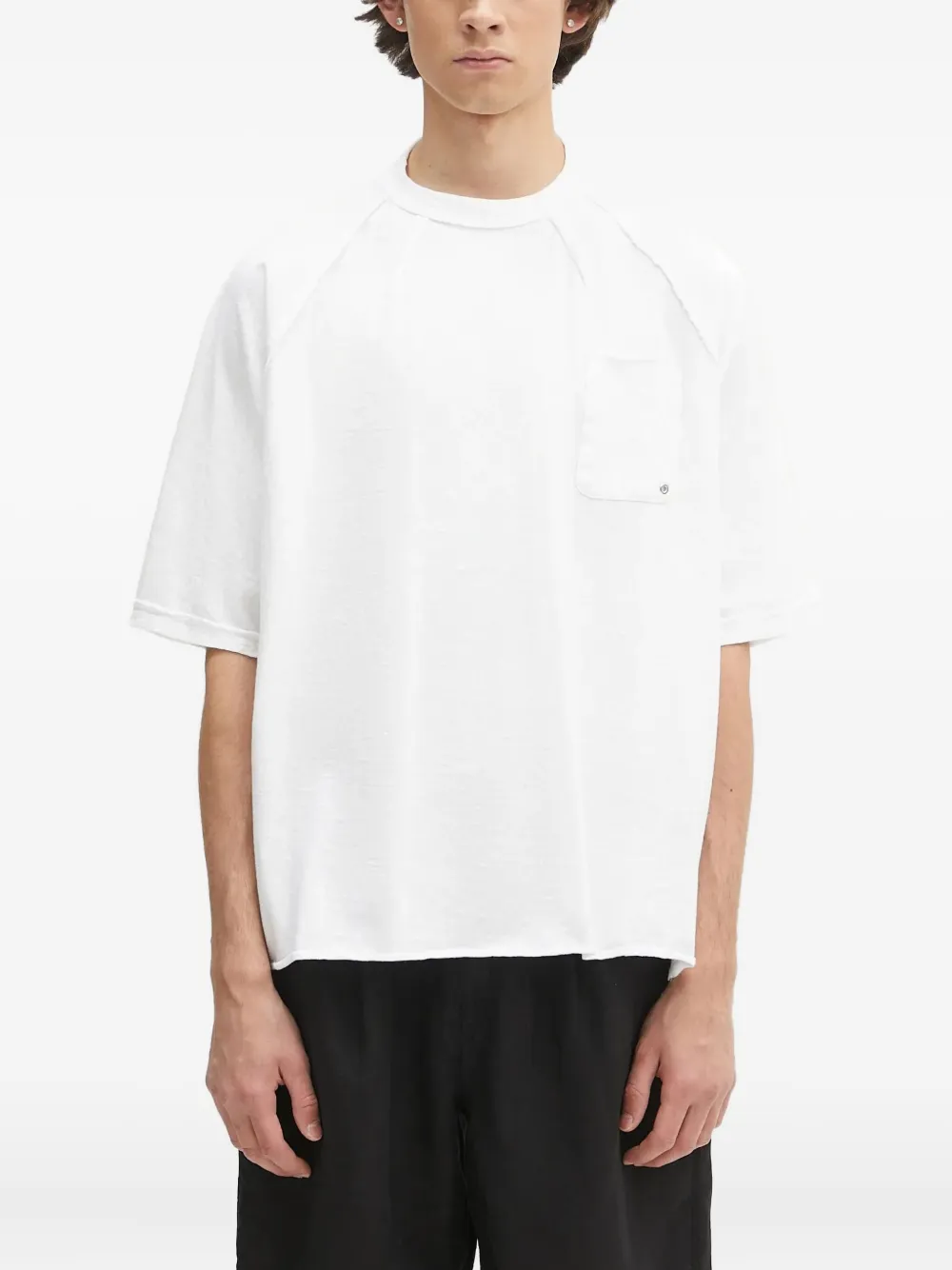 Undercover Raglan T-shirt met zak Wit
