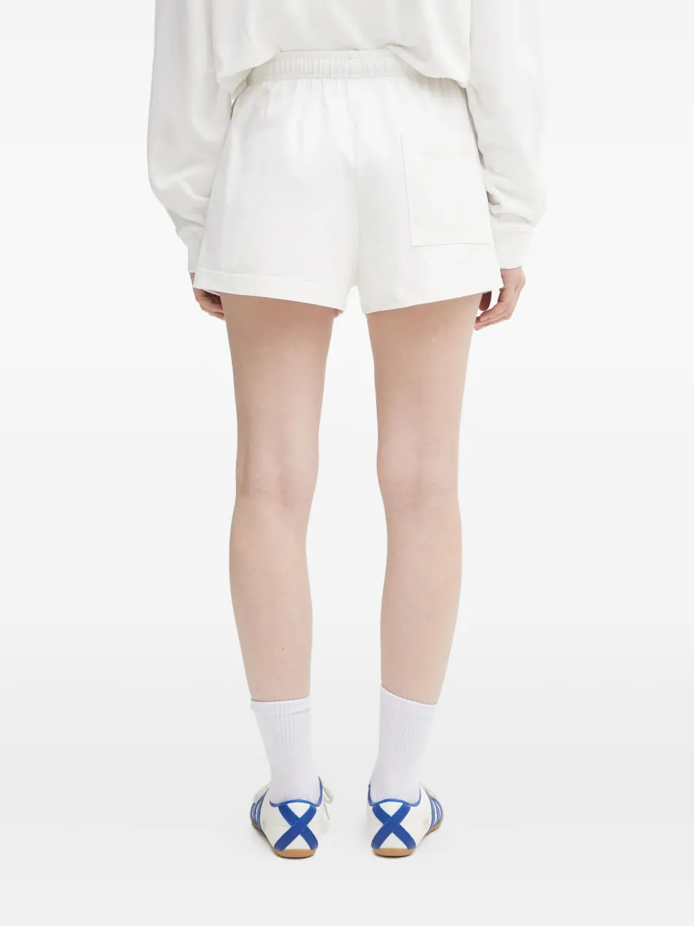 Sporty & Rich logo-embroidered shorts Wit