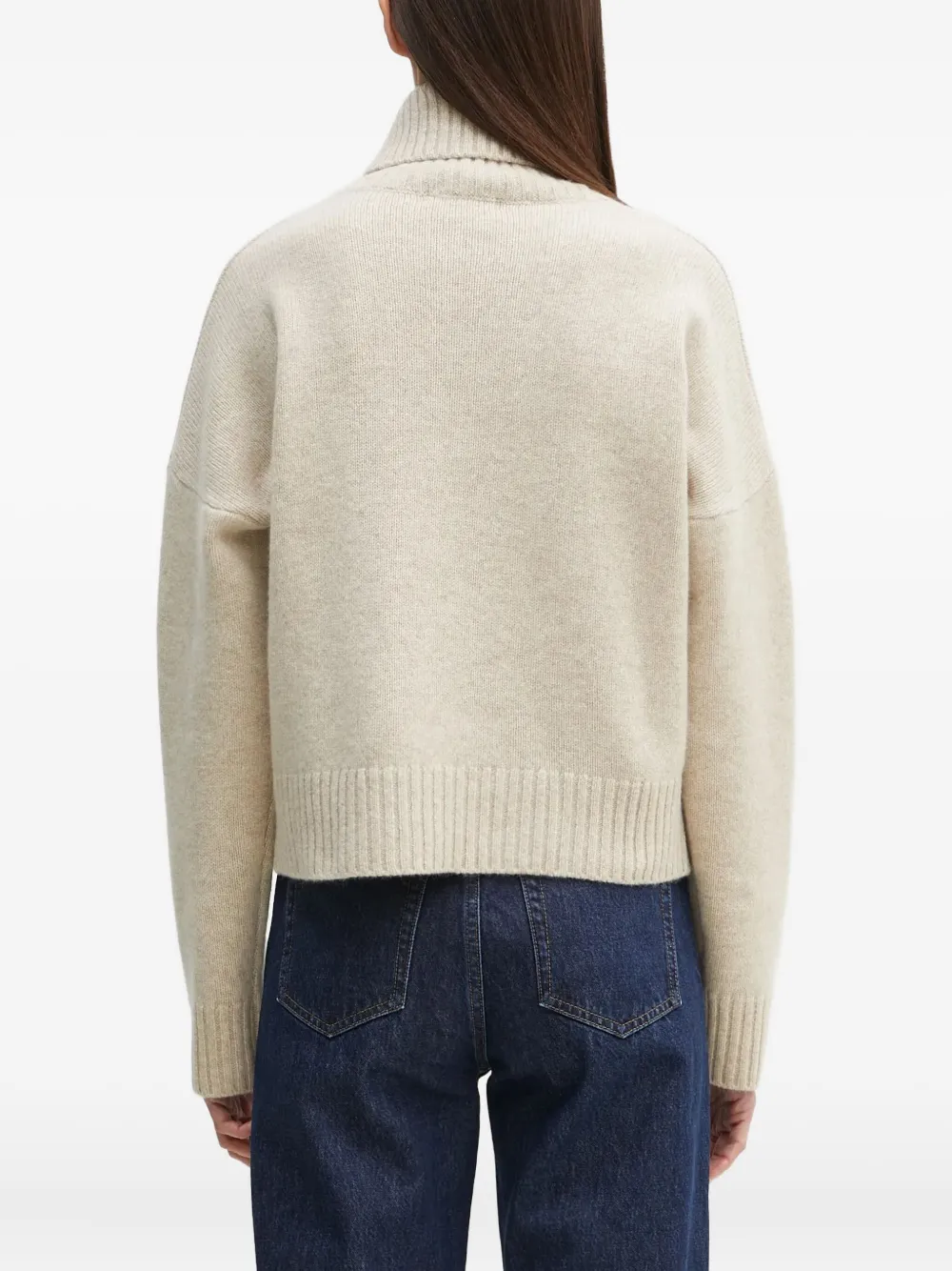 Sporty & Rich roll-neck sweater Beige