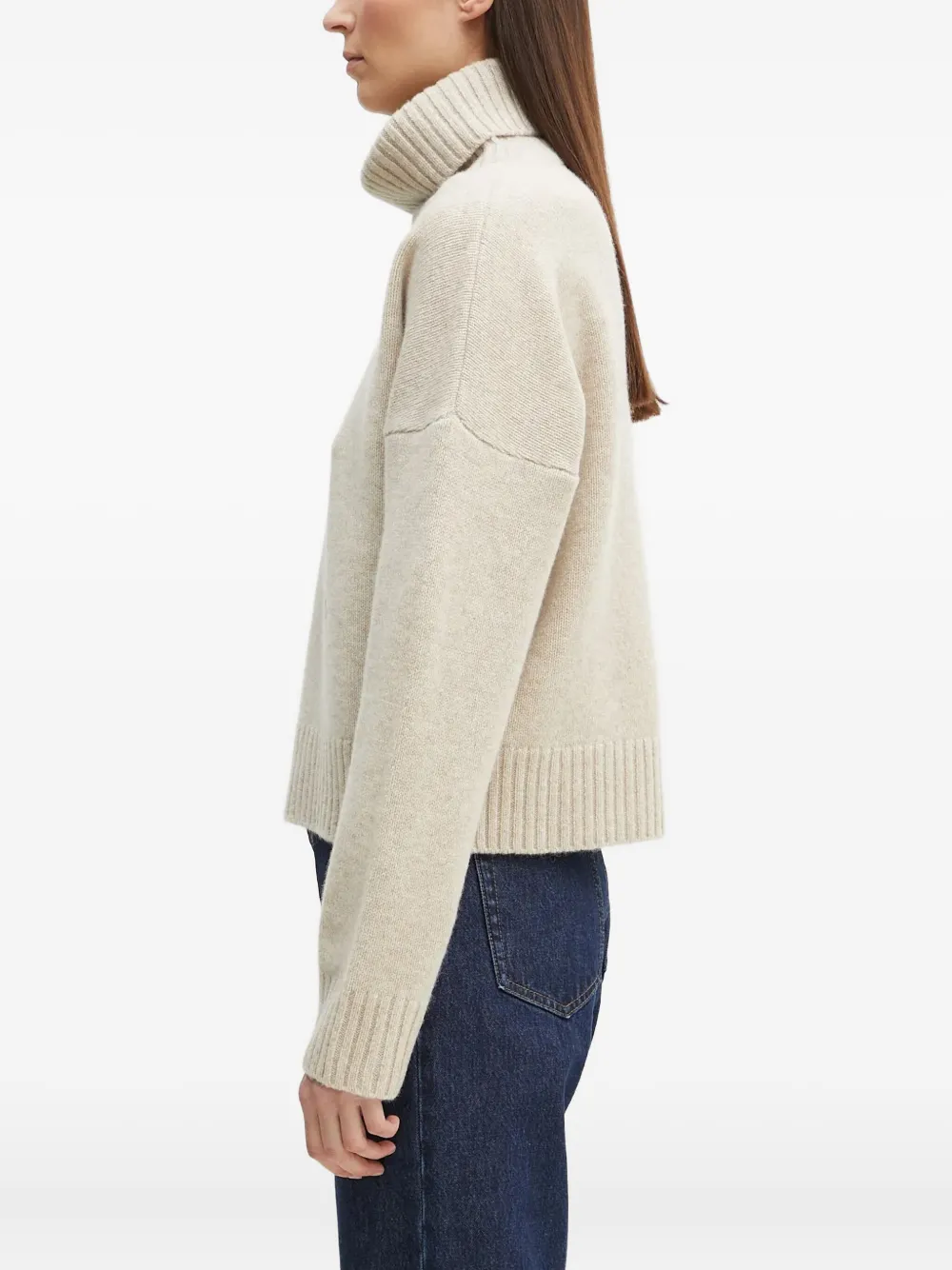 Sporty & Rich roll-neck sweater Beige