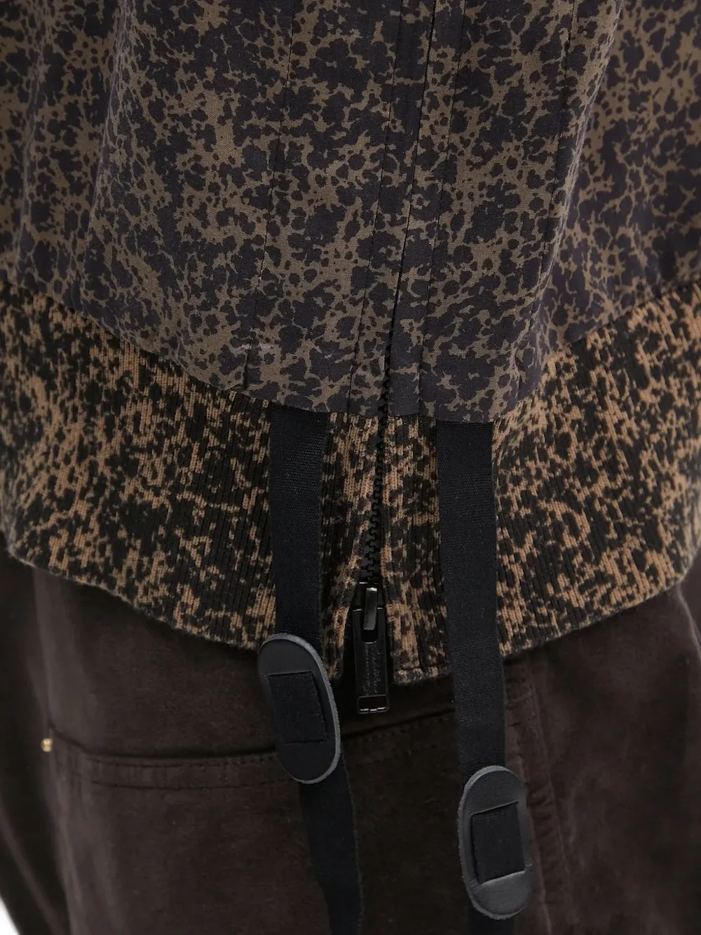 Undercover pocket speckled cotton shirt Bruin
