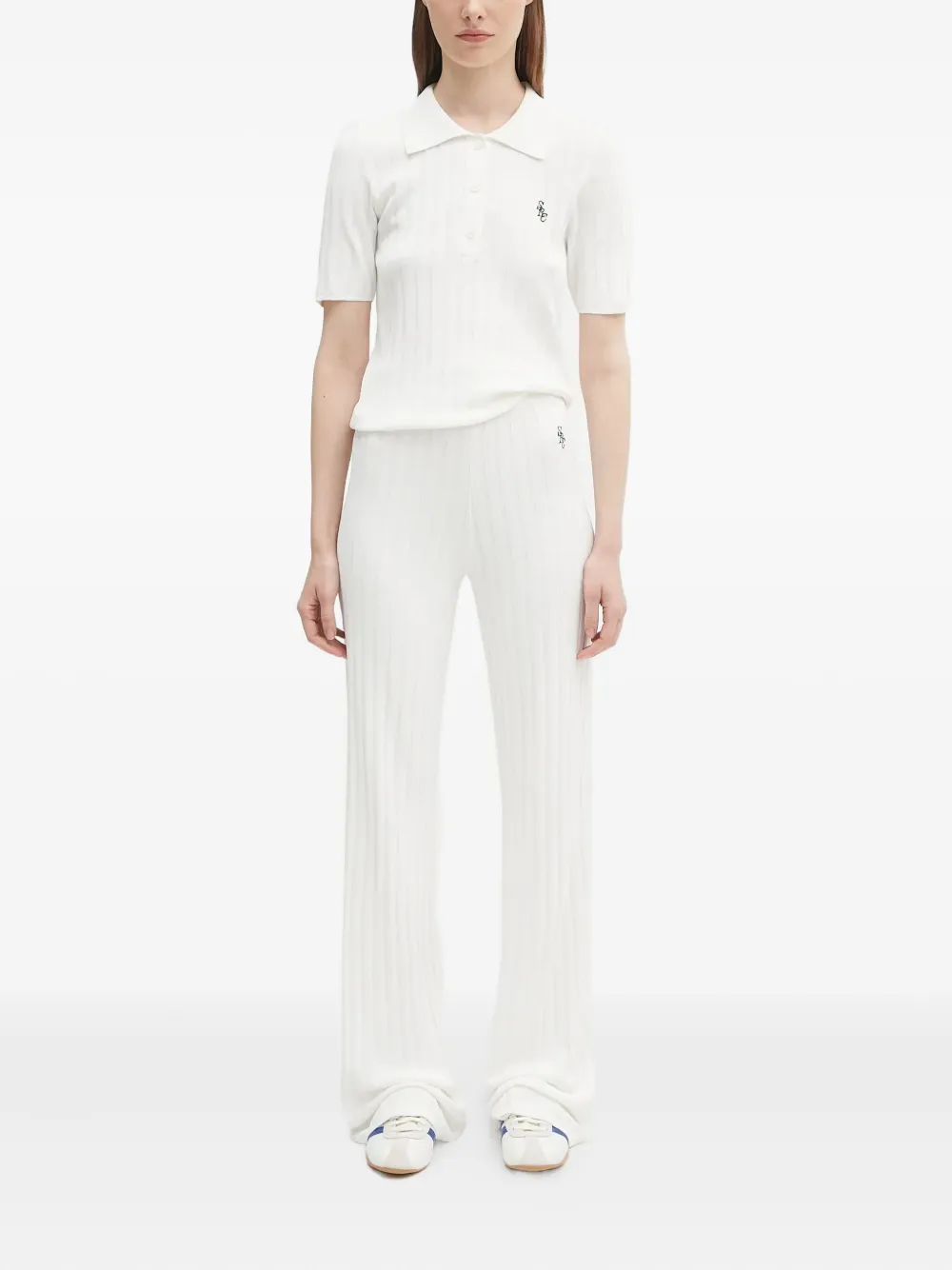 Sporty & Rich ribbed knit trousers | Flared & Bell-Bottom Pants | Image 2