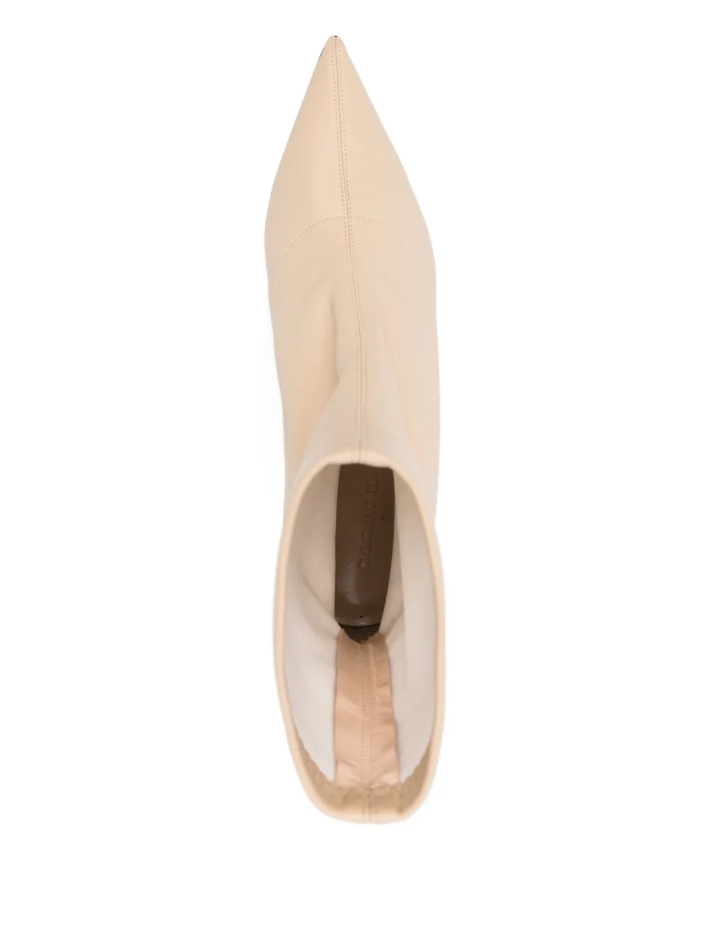 P.a.r.o.s.h Pointed-toe Ankle Boots In Neutral