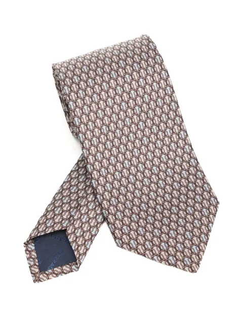 Ferragamo patterned silk tie