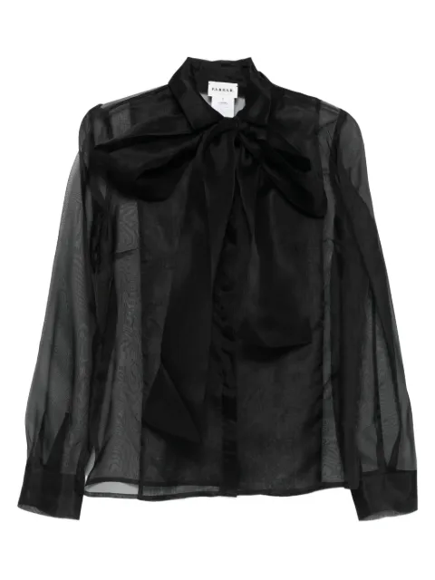 P.A.R.O.S.H. bow-detail sheer blouse