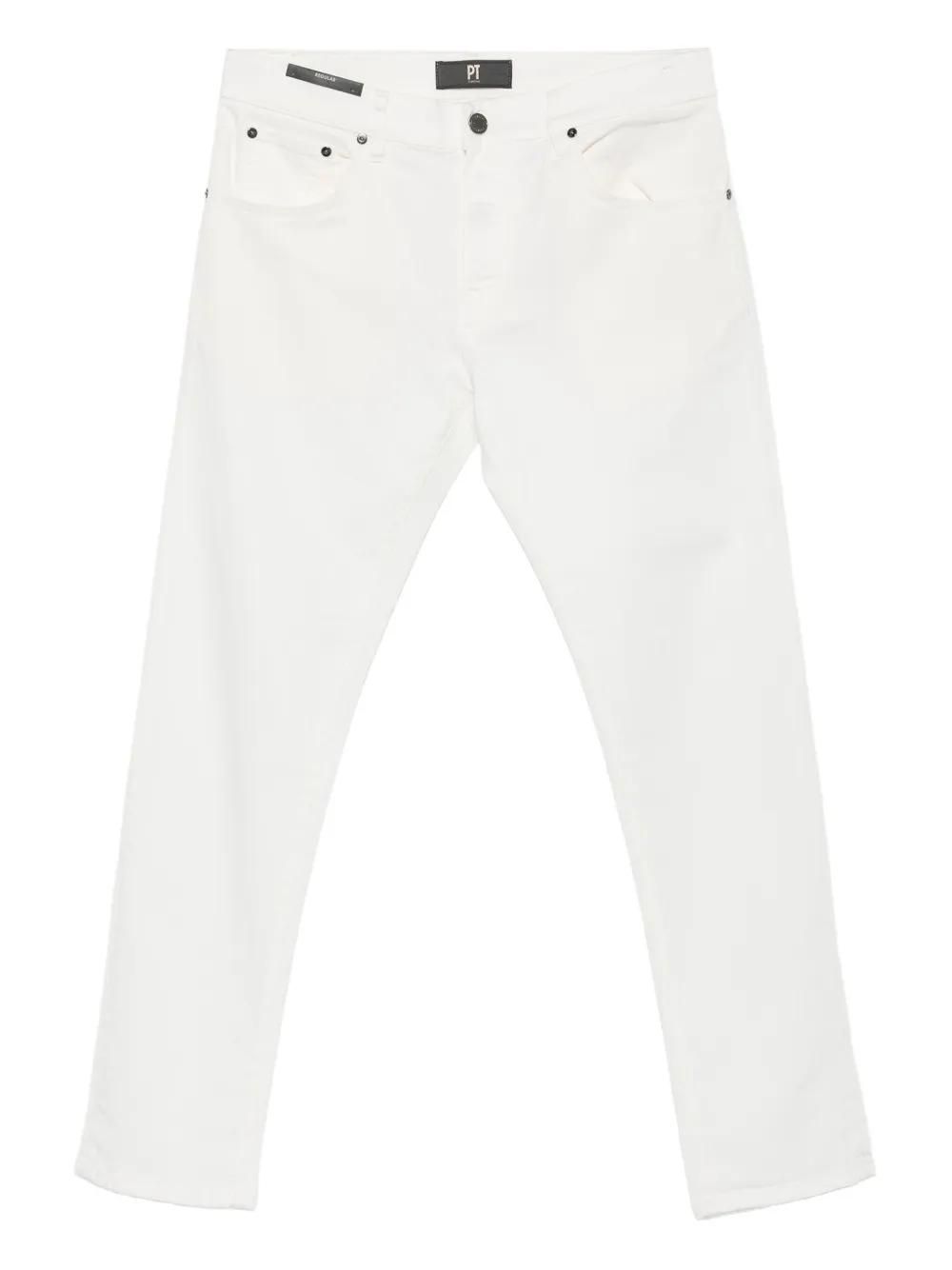 PT Torino Katoenen straight jeans Wit