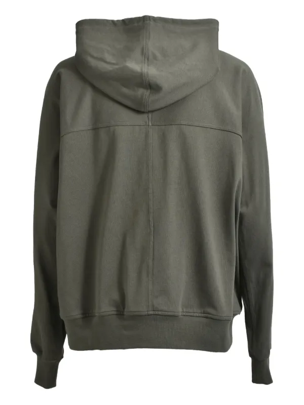 Rick Owens Hooded zip-up Hoodie Green FARFETCH GR