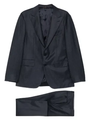 Jil Sander single-breasted Relaxed Fit Tailored Suit | Blue | FARFETCH