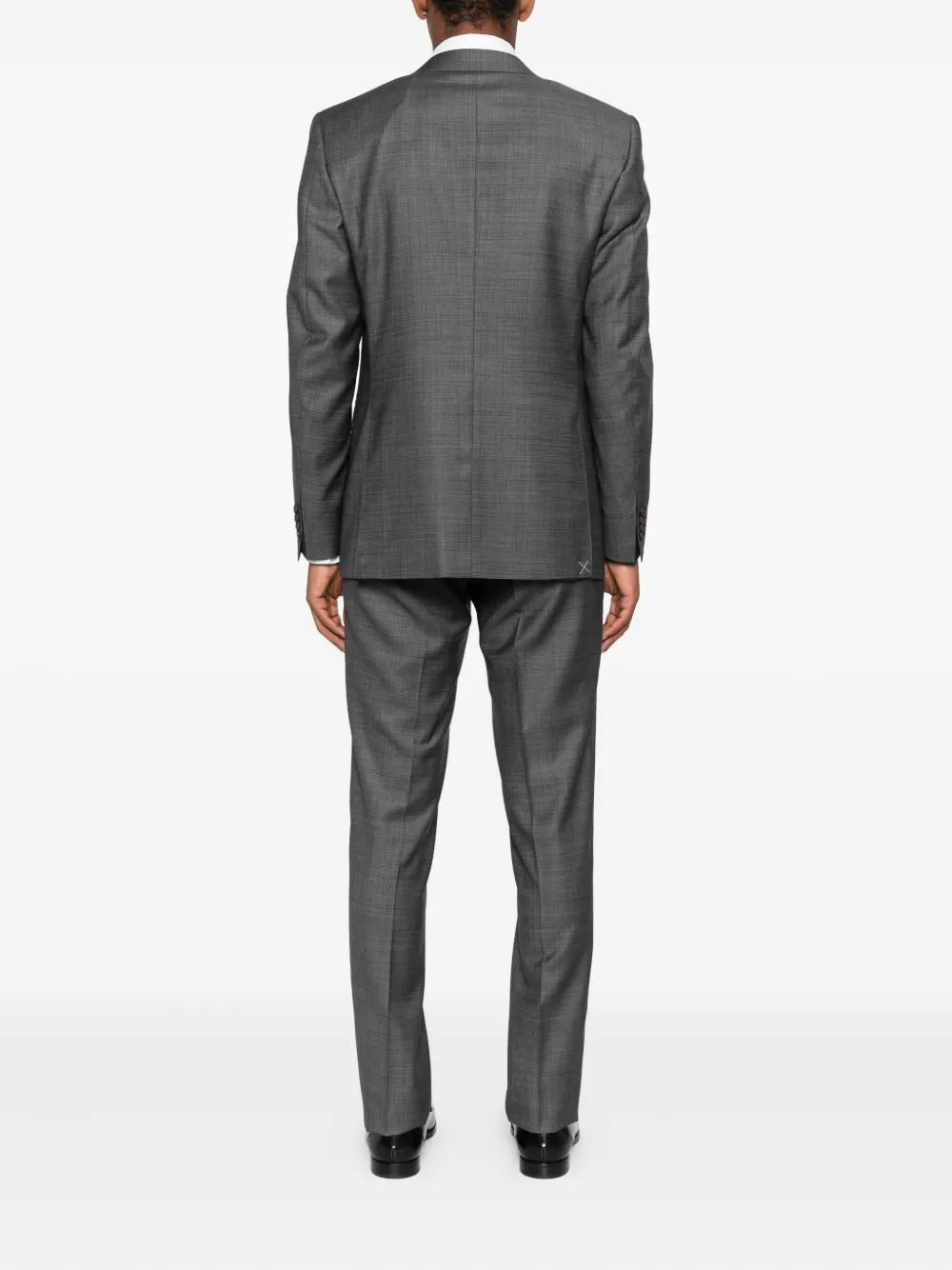  Canali Three-button Check Suit - Grey 