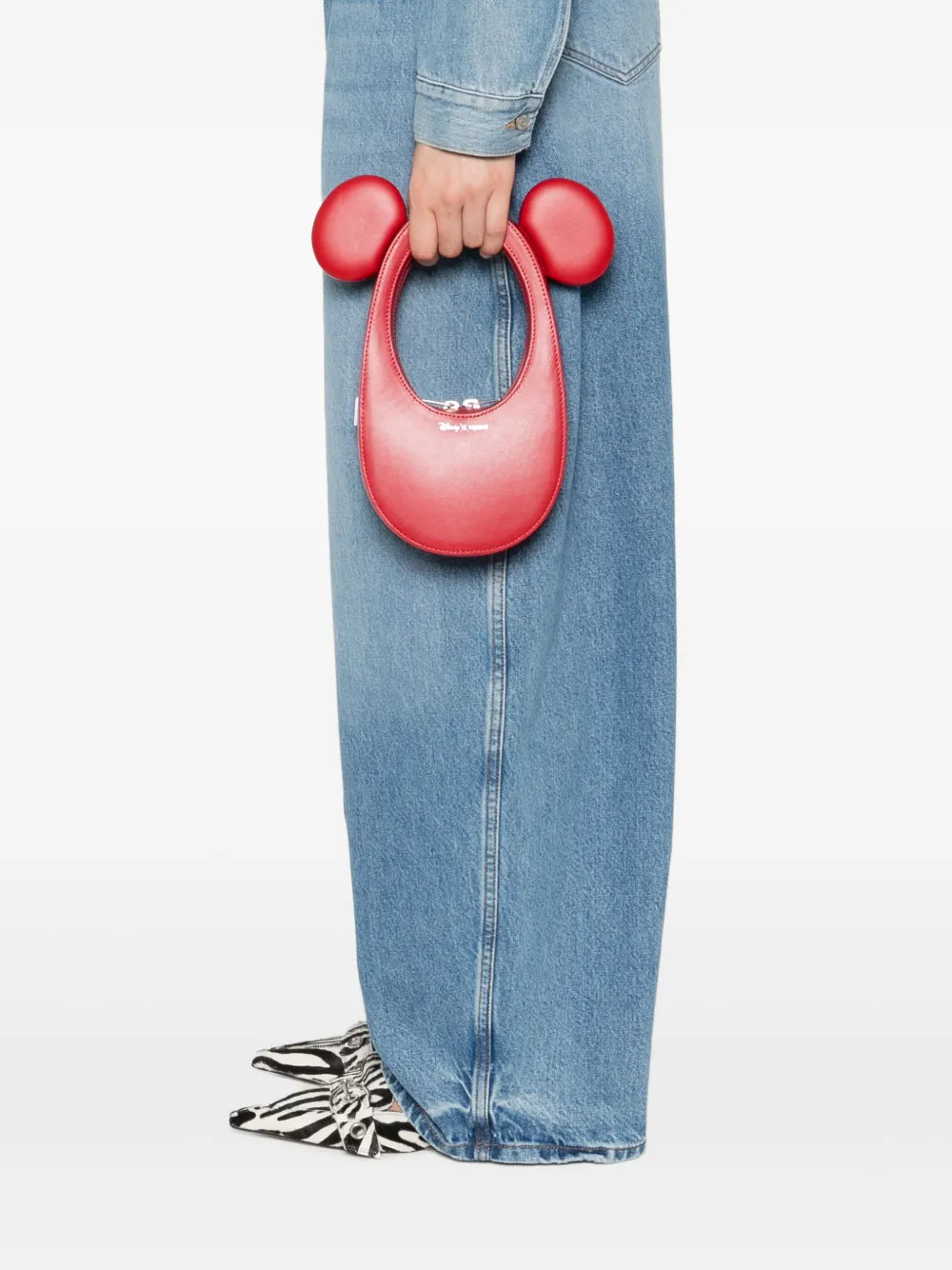 Coperni x Disney Swipe leren shopper Rood