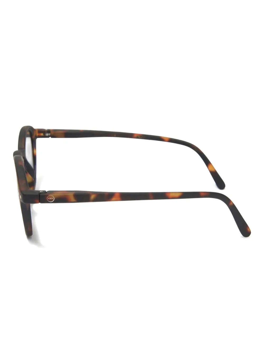 IZIPIZI KIDS #G zonnebril met rond montuur en schildpadschild-montuur Bruin