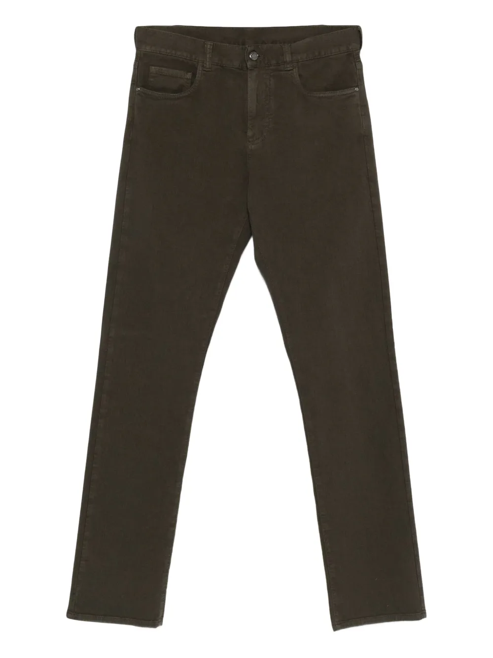 Canali logo-patch jeans | Brown | Image 1