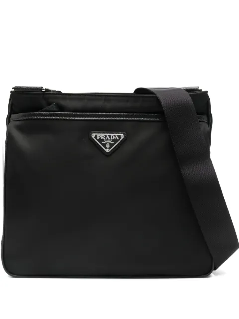 Prada sacoche à plaque logo