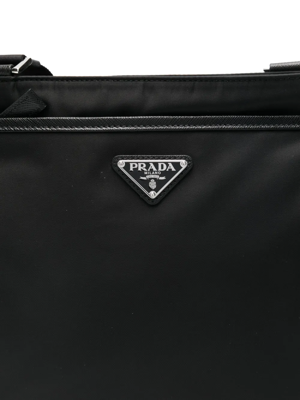 Prada Messengertas met logoplakkaat Zwart