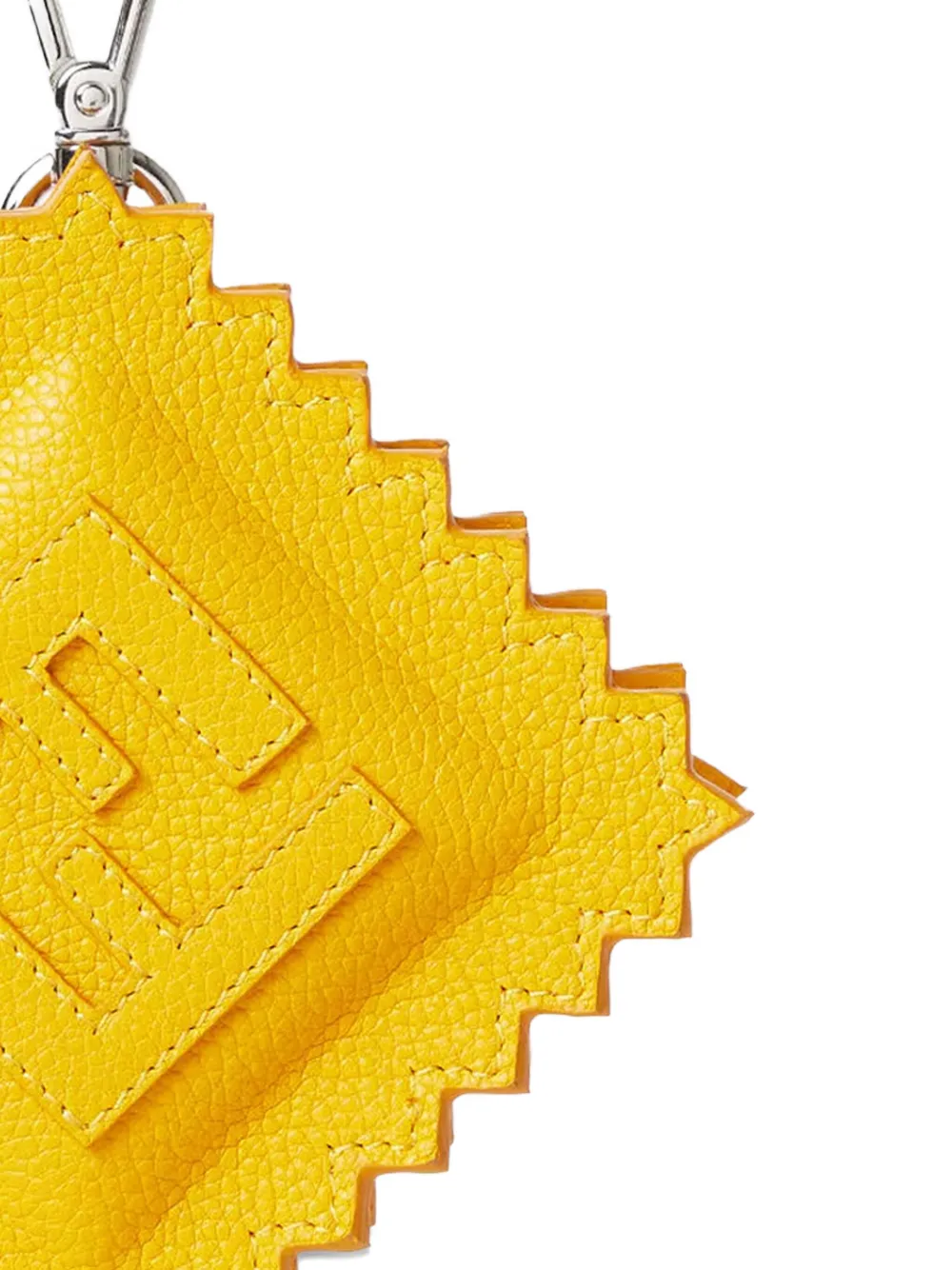 Fendi Raviolo Leather Charm Accessories In Gold