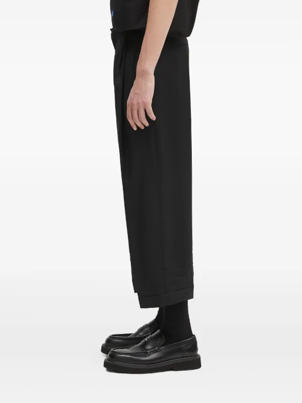 Ader Error pleat-detailed Cuffed Trousers | Black | FARFETCH display picture 1