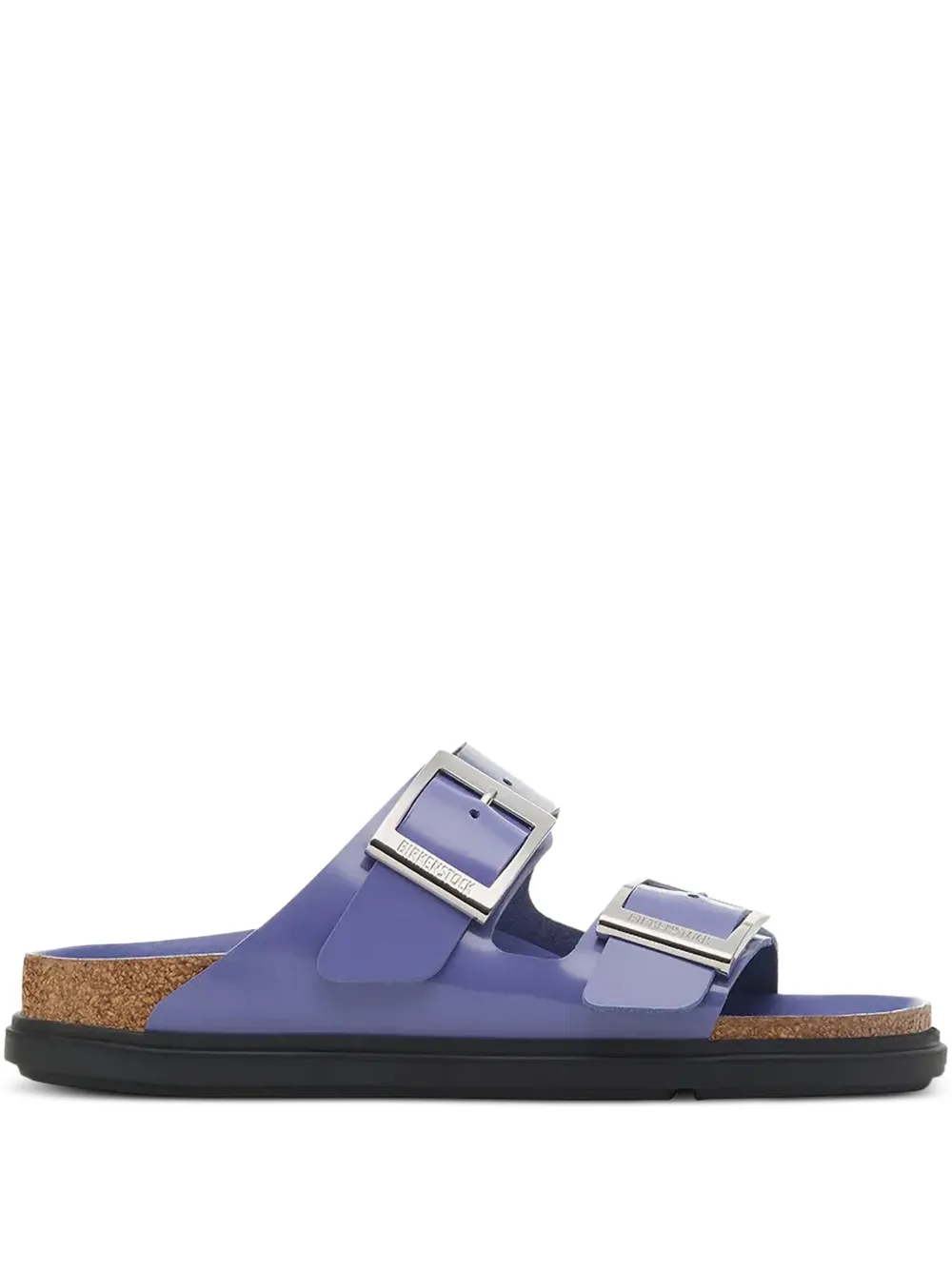 Birkenstock double-buckle slides Purple