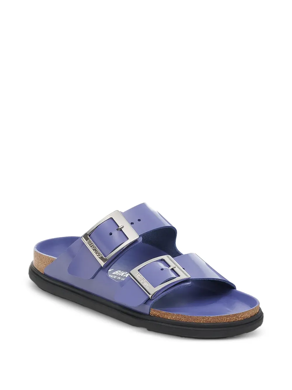 Birkenstock double-buckle slides Purple