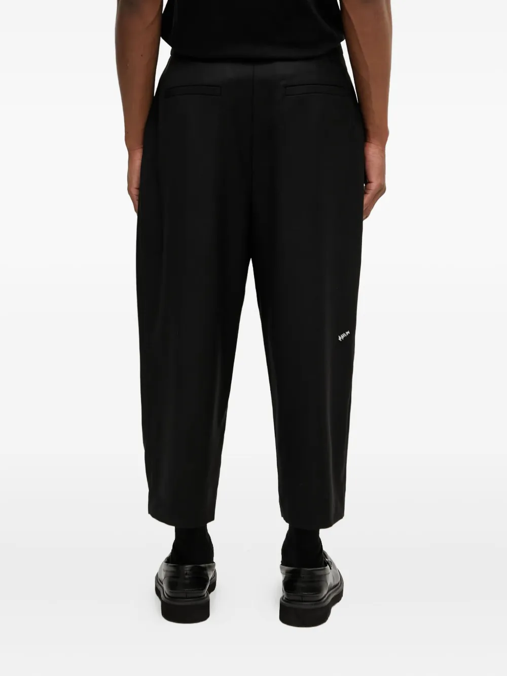 Ader Error Pleated-front Trousers In Black