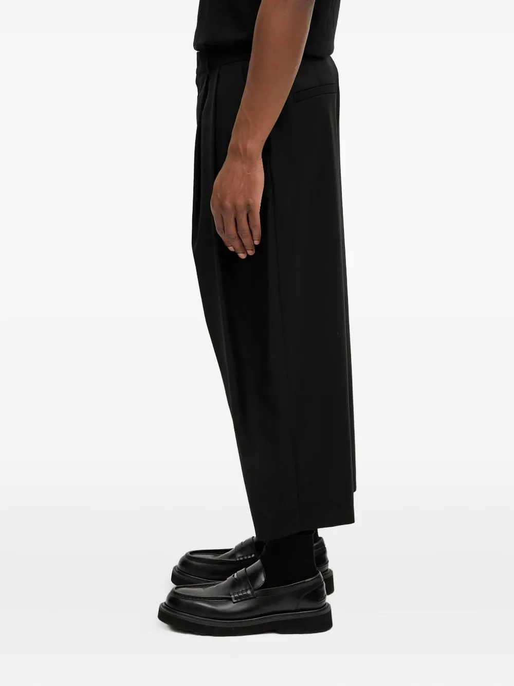 Ader Error Pleated-front Trousers In Black